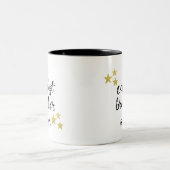 Schwarz und Gold Cooler Bruder je Zweifarbige Tasse (Mittel)