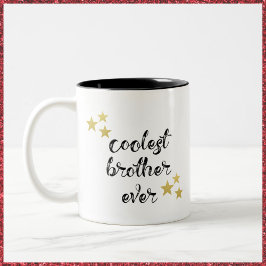 Schwarz und Gold Cooler Bruder je Zweifarbige Tasse
