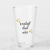 Schwarz und Gold Cooler Vater je Shotglas Glas (Vorderseite)
