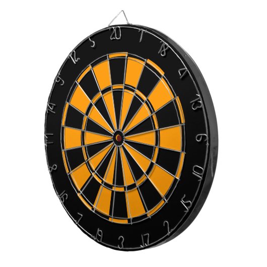 Schwarz und Gold Dartscheibe (Vorderseite rechts)