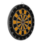 Schwarz und Gold Dartscheibe (Vorderseite Links)