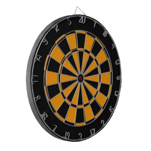 Schwarz und Gold Dartscheibe (Vorderseite Links)