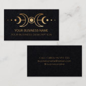 Schwarz und Gold: drei Monate Visitenkarte (Vorne/Hinten)