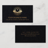 Schwarz und Gold drittes Auge Visitenkarte (Vorne/Hinten)
