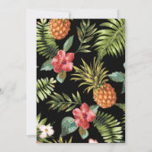 Schwarz und Gold | Einladung zur Hochzeit in Trope (Rückseite)