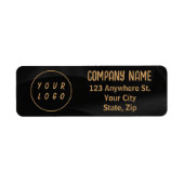 Schwarz und Gold elegant Beruflich (Vorne)