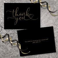 Schwarz und Gold Elegante Herzschrift