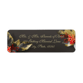 Schwarz und Gold Exotic Floral