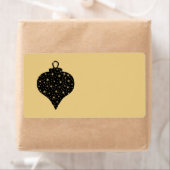 Schwarz und Gold Farbe Weihnachtsbaumdesign. (Insitu)