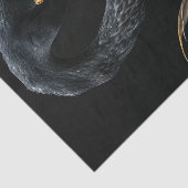 Schwarz und Gold Flamingo5 Seidenpapier (Ausschnitt)