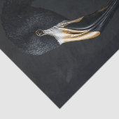 Schwarz und Gold Flamingo6 Seidenpapier (Ausschnitt)