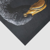 Schwarz und Gold Flamingo8 Seidenpapier (Ausschnitt)