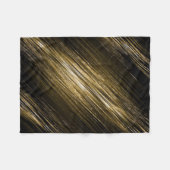 Schwarz und Gold Fleecedecke (Vorderseite (Horizontal))