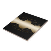 Schwarz und Gold Fliese (Seite)