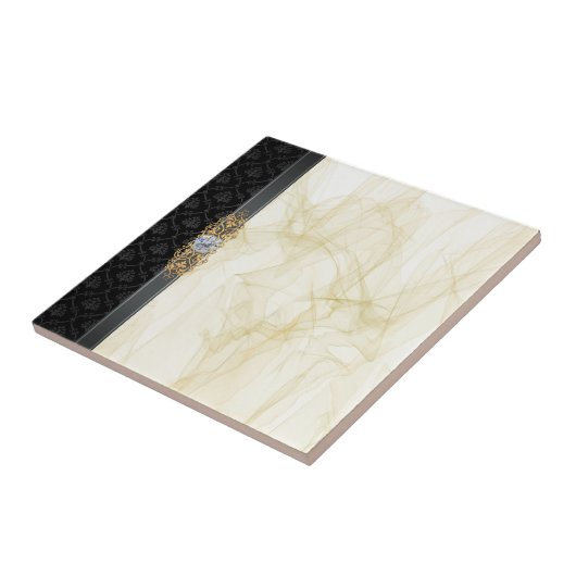 Schwarz und Gold Fliese (Seite)