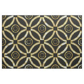 Schwarz und Gold funkeln geometrisches Muster Stoff (Fat Quarter (45,7 x 55,9 cm))