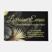 Schwarz und Gold. Fußmatte (Vorderseite)