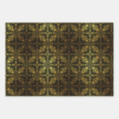 Schwarz und Gold Geschenkpapier Set (Vorderseite 3)