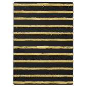 Schwarz und Gold gestreifte, individuell anpassbar Klemmbrett (Rückseite)