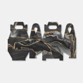 Schwarz und Gold Glitzer Agate Geschenkschachtel (Ungefaltet)