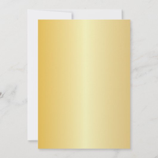 Schwarz und Gold - Glück in der Liebe Save the Dat Date (Rückseite)