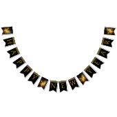 Schwarz und Gold glücklich Neues Jahr Wimpelkette (Alle)