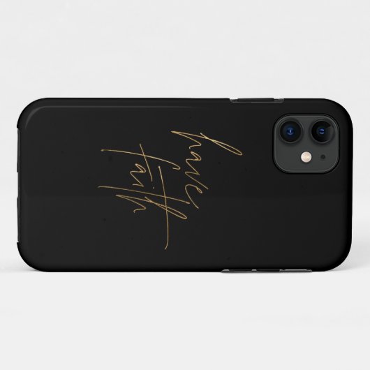 Schwarz und Gold haben einen Vertrauensvorschuss Case-Mate iPhone Hülle (Rückseite (Horizontal))