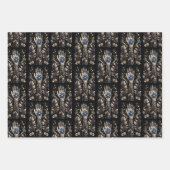 Schwarz und Gold Hand Tattoo Geschenkpapier Set (Vorderseite)