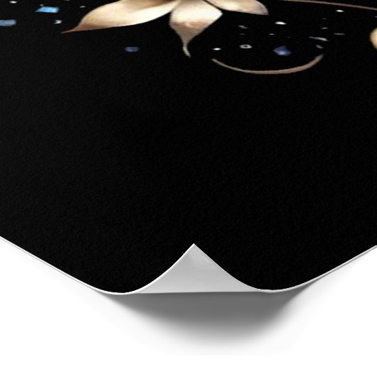 Schwarz und Gold Hand Tattoo Poster (Ecke)