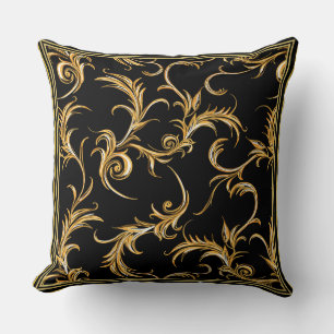 Schwarz und Gold Kissen
