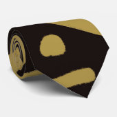 Schwarz und Gold Krawatte (Gerollt)