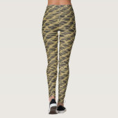 Schwarz und Gold Leggings (Rückseite)