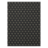 Schwarz und Gold Look Muster Festival Elegant Tischdecke (Vorderseite)