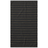Schwarz und Gold Look Polka Dot Muster Elegant Tischdecke (Vorderseite)