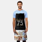 Schwarz und Gold machen edalage aussehen gut Foto Schürze (Getragen)