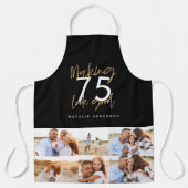 Schwarz und Gold machen edalage aussehen gut Foto Schürze (Vorderseite)