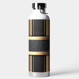 SCHWARZ UND GOLD MODERN GESCHRIEBEN AUSSEHENSPEICH TRINKFLASCHE