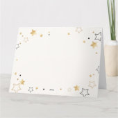 Schwarz und Gold Moderne Grußkarte Geburtstag Karte (Rückseite)