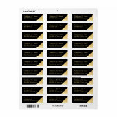 Schwarz und Gold Modernes Elegant (Vorne)