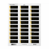 Schwarz und Gold Modernes Elegant (Vorne)