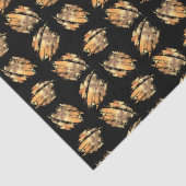 Schwarz und Gold Modernes Glam Seidenpapier (Ausschnitt)