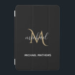 Schwarz und Gold Monogram Elegant Luxury iPad Mini Hülle<br><div class="desc">Dieses iPad Cover ist die perfekte Art,  Ihr Gerät zu schützen und gleichzeitig eine Touch von Luxus und Eleganz hinzuzufügen. Das Schwarz-Gold-Design ist stilvoll und zeitlos und kann mit Ihrem Monogramm für eine einzigartige Touch personalisiert werden. Matching Accessoires sind in unserem Geschäft erhältlich.</div>