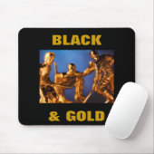 SCHWARZ UND GOLD MOUSEPAD (Mit Mouse)