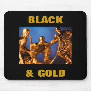 SCHWARZ UND GOLD MOUSEPAD