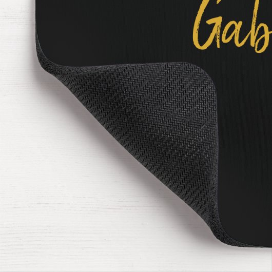 Schwarz und Gold Mousepad (Ecke)