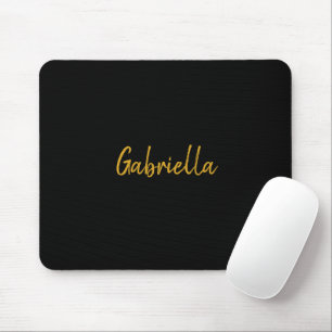 Schwarz und Gold Mousepad