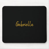 Schwarz und Gold Mousepad (Vorne)