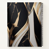 Schwarz und Gold Notizblock (Rückseite)