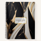 Schwarz und Gold Notizblock (Vorderseite)