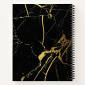 Schwarz und Gold Notizblock (Rückseite)